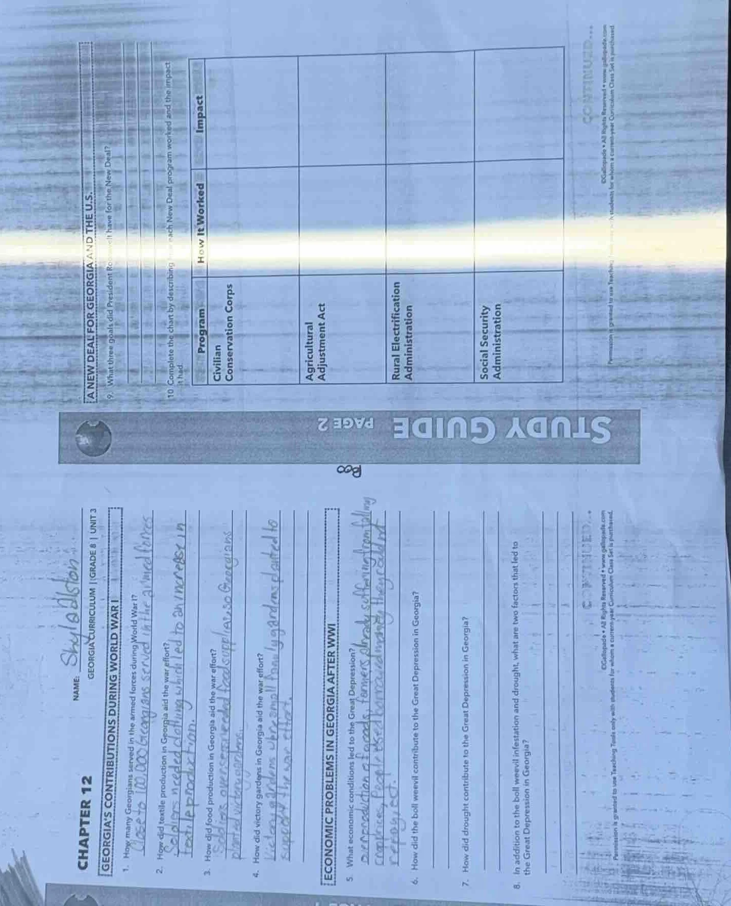 name:georgia curriculum | grade 8 | unit 3chapter 12georgias contributi…