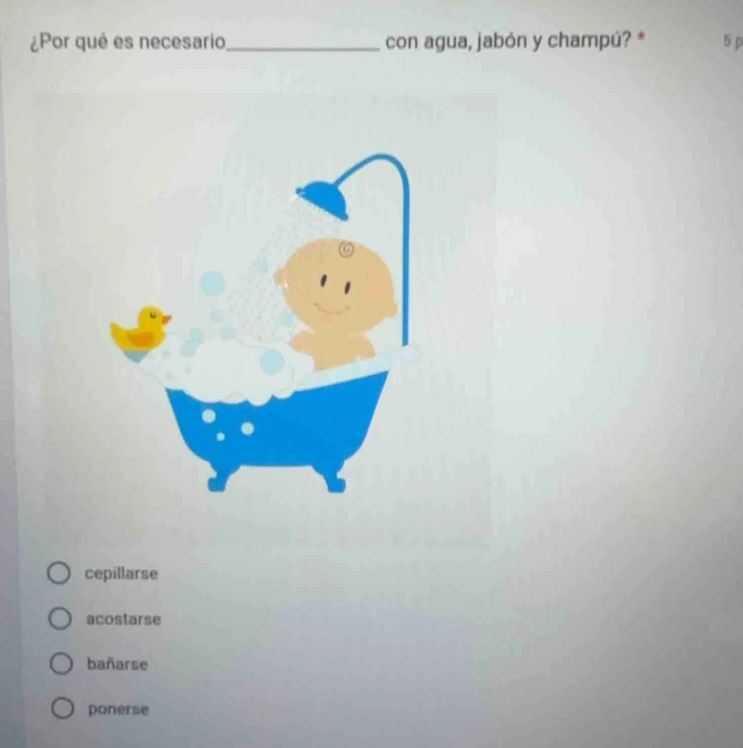 ¿por qué es necesario__________ con agua, jabón y champú? *cepillarseac…