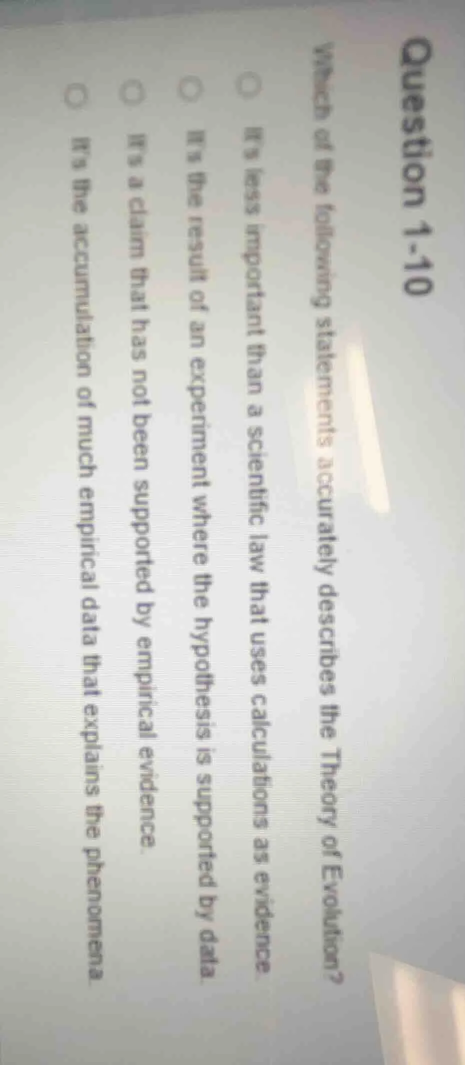 question 1-10 which of the following statements accurately describes th…