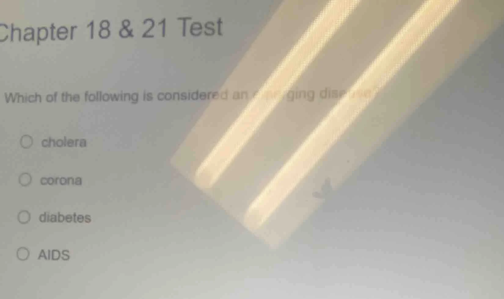 chapter 18 & 21 test which of the following is considered an emerging d…