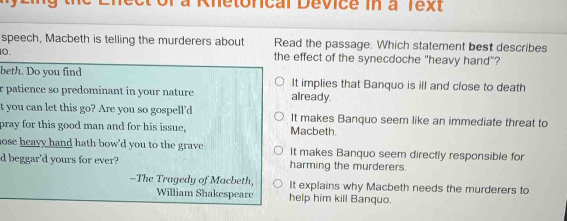 speech, macbeth is telling the murderers about o.beth. do you findr pat…