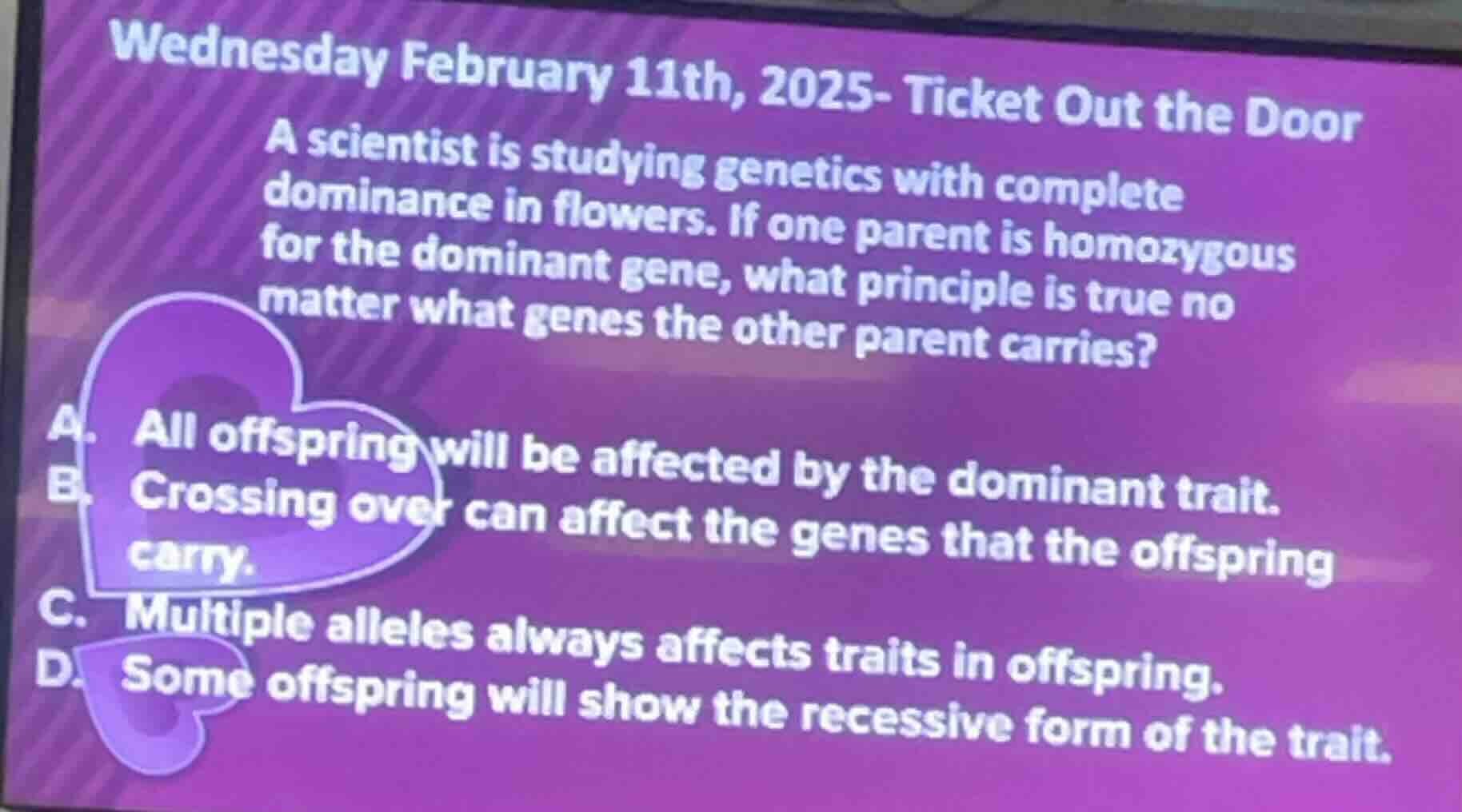 wednesday february 11th, 2025- ticket out the door a scientist is study…