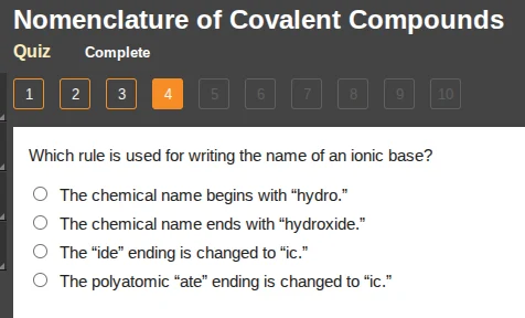 nomenclature of covalent compounds quiz complete 1 2 3 4 5 6 7 8 9 10 w…