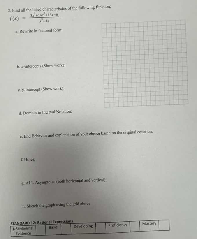 2. find all the listed characteristics of the following function:$f(x) …