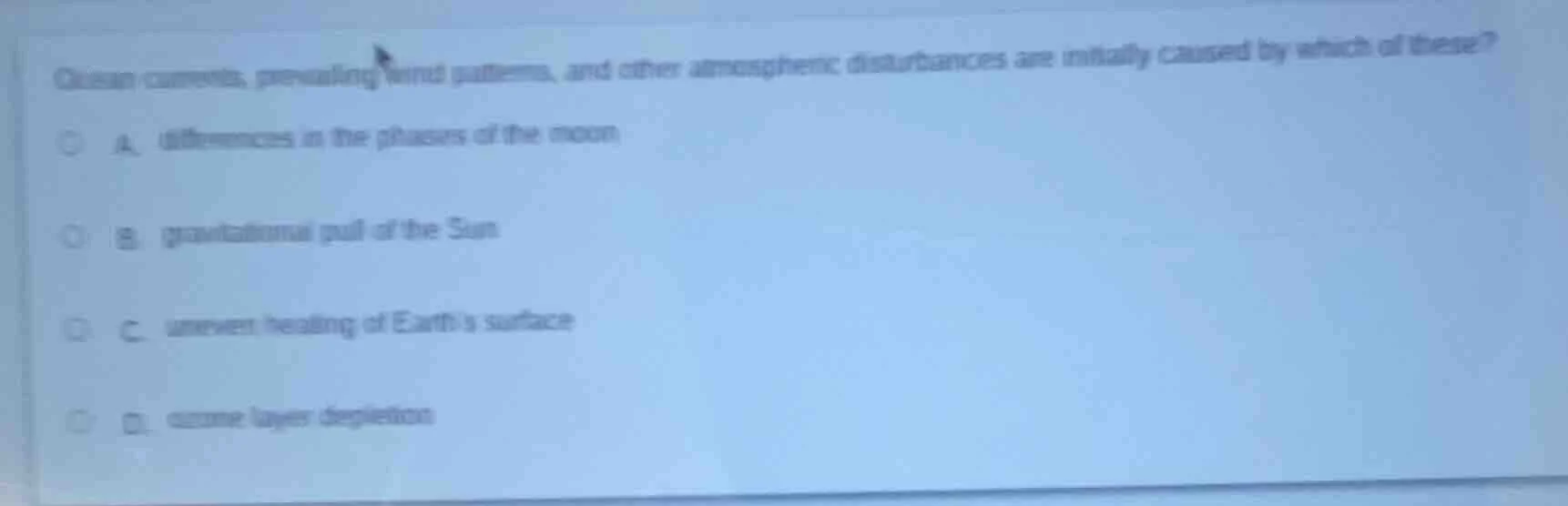 ocean currents, prevailing wind patterns, and other atmospheric disturb…