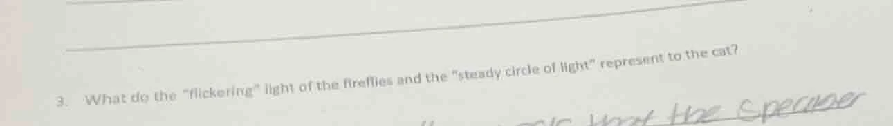 3. what do the \flickering\ light of the fireflies and the \steady circ…