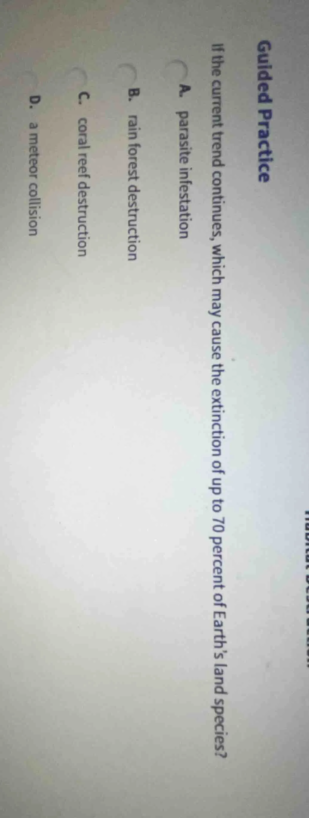 guided practice if the current trend continues, which may cause the ext…