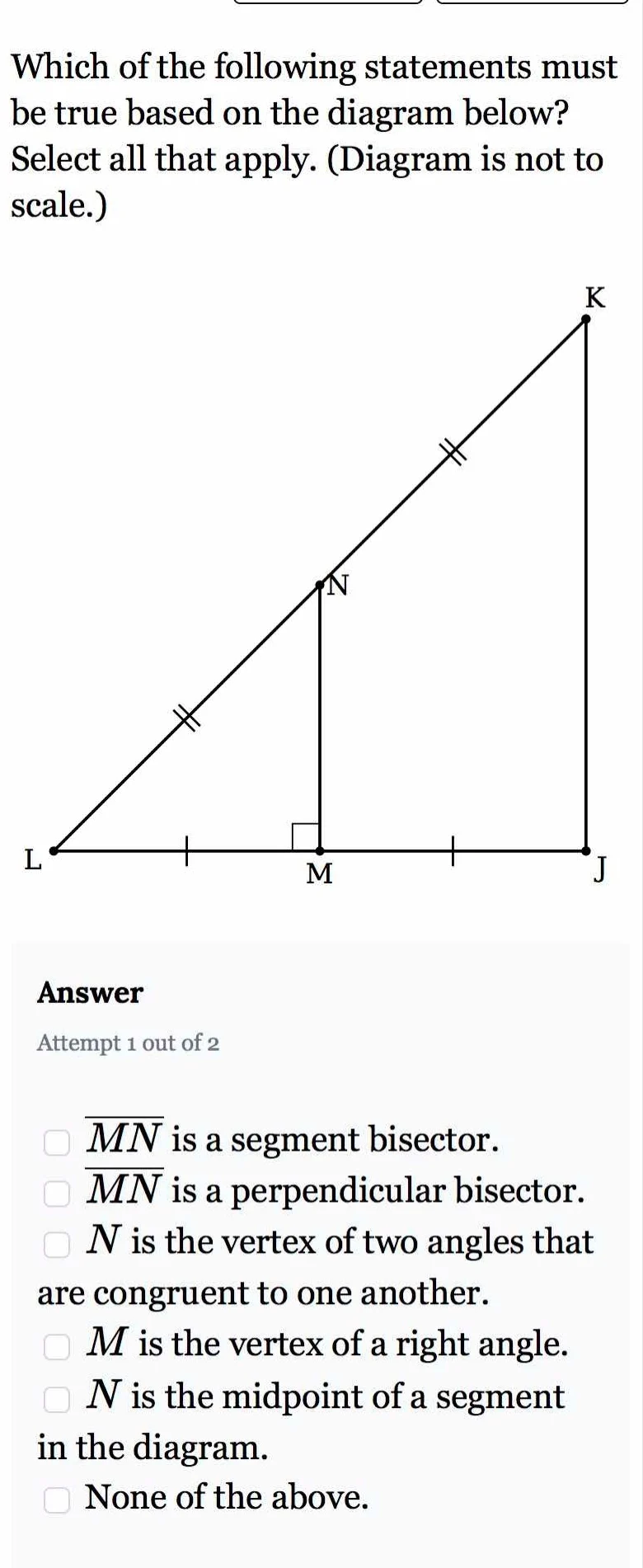 which of the following statements must be true based on the diagram bel…