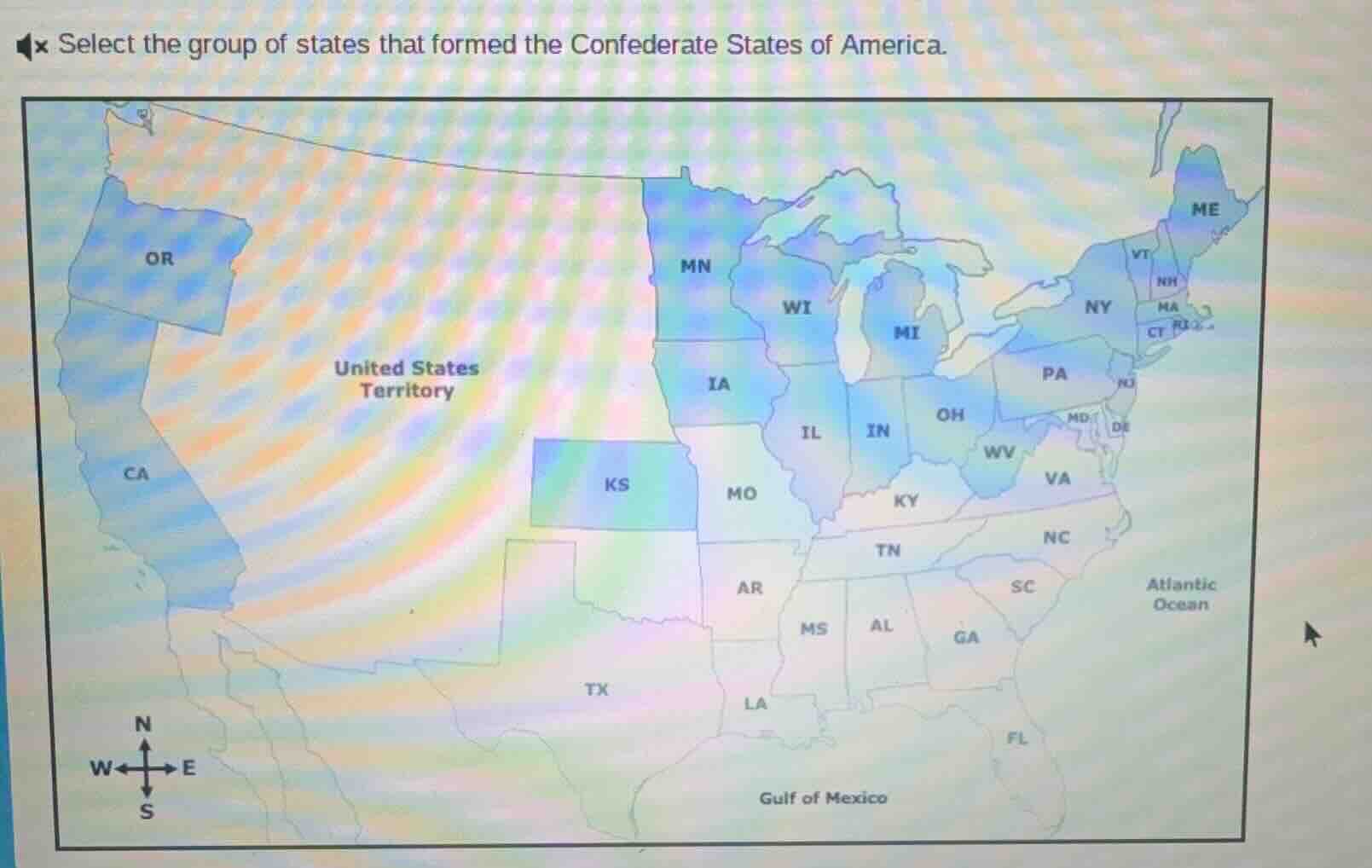select the group of states that formed the confederate states of americ…