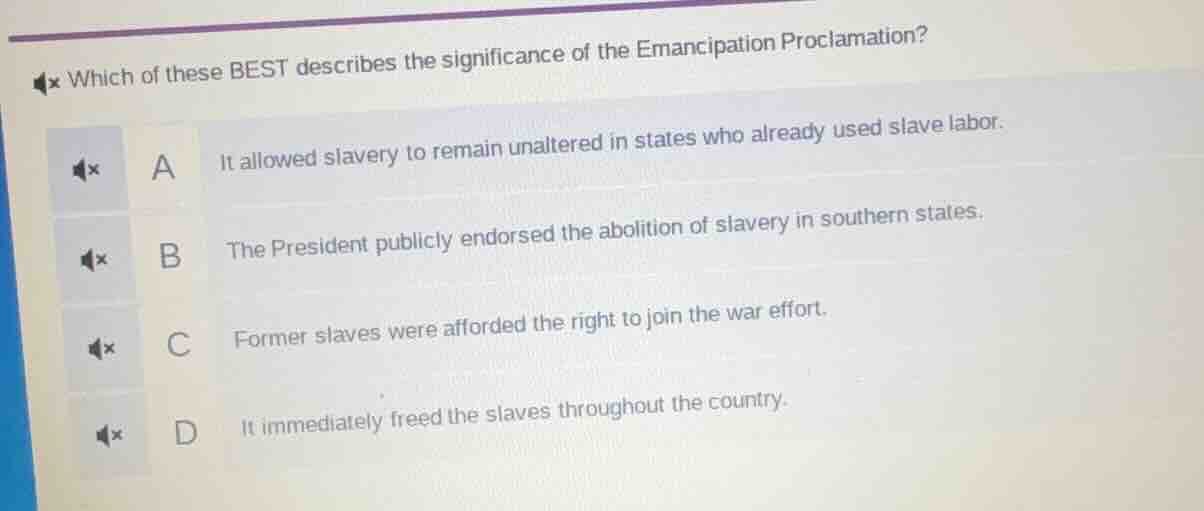 which of these best describes the significance of the emancipation proc…