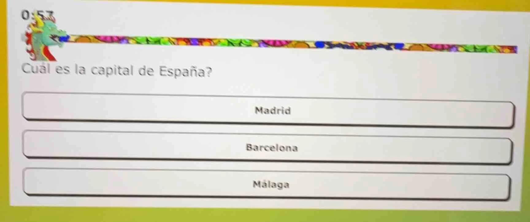 cuál es la capital de españa? madrid barcelona málaga