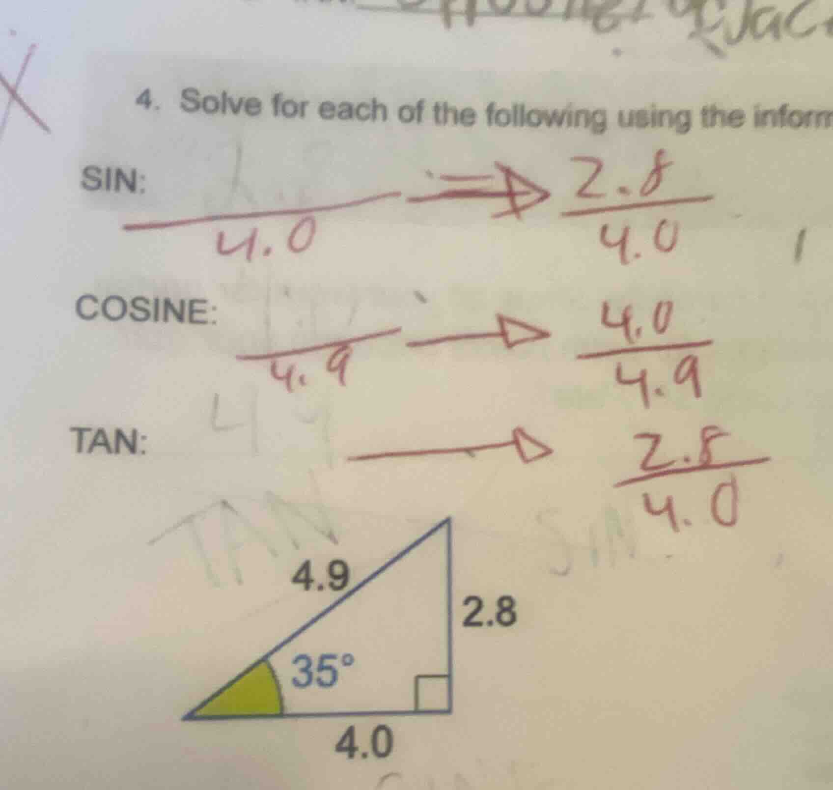 4. solve for each of the following using the informsin: $\frac{4.0}{4.0…