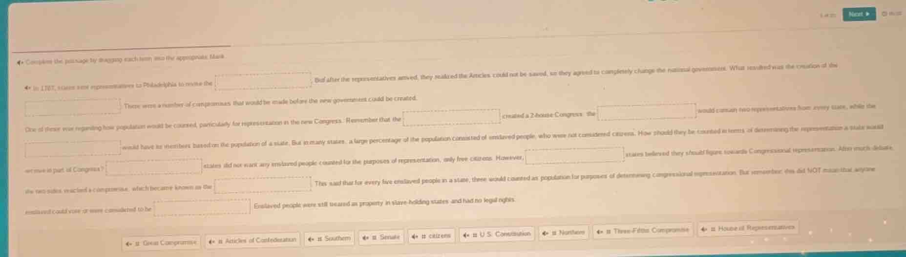 complete the passage by dragging each term into the appropriate blank.i…