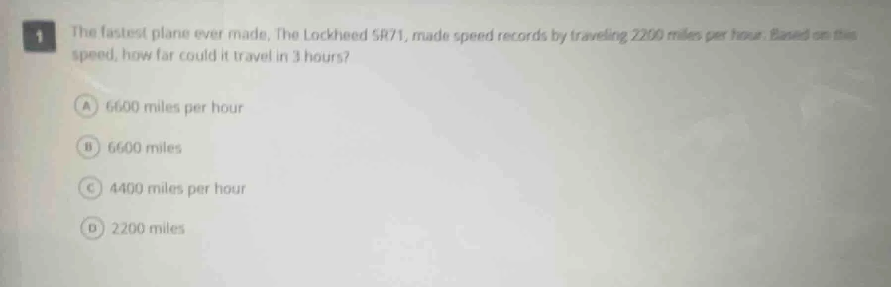 1 the fastest plane ever made, the lockheed sr71, made speed records by…