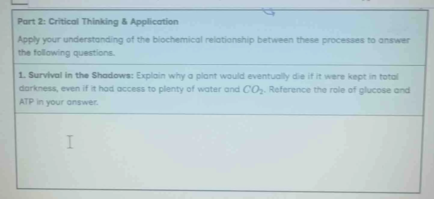 part 2: critical thinking & application apply your understanding of the…