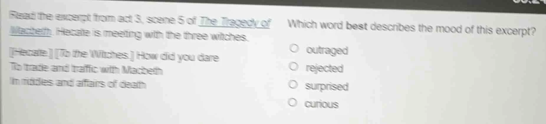read the excerpt from act 3, scene 5 of _the tragedy of macbeth_. hecat…