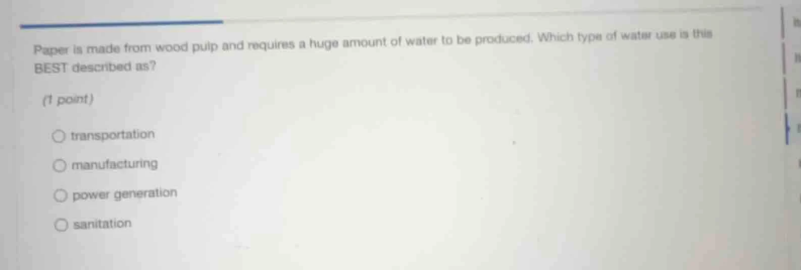paper is made from wood pulp and requires a huge amount of water to be …