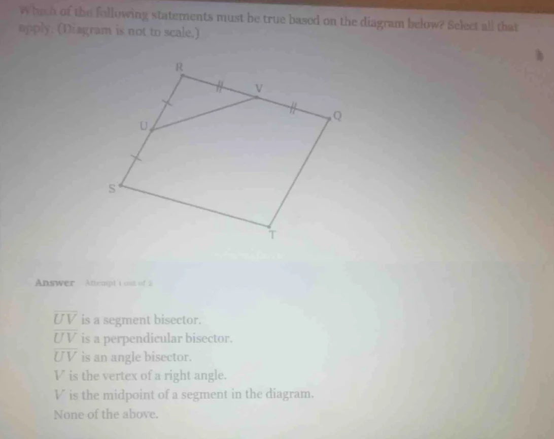 which of the following statements must be true based on the diagram bel…