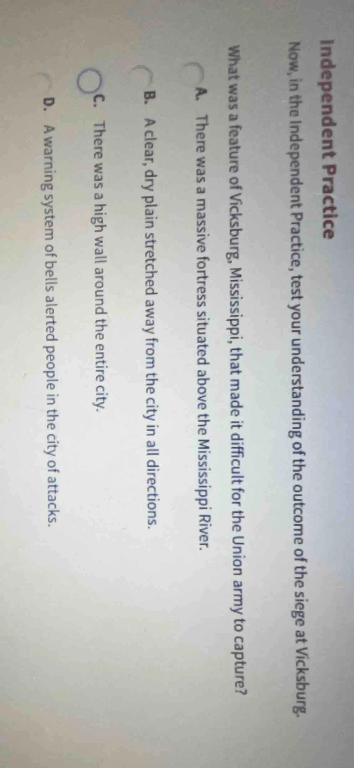 independent practice now, in the independent practice, test your unders…