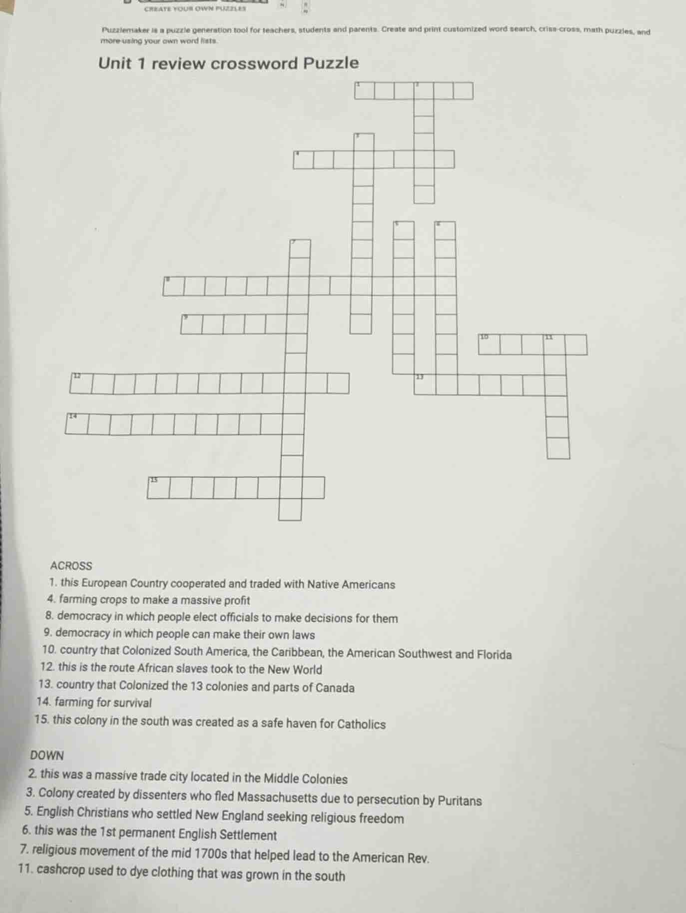 create your own puzzlespuzzlemaker is a puzzle generation tool for teac…