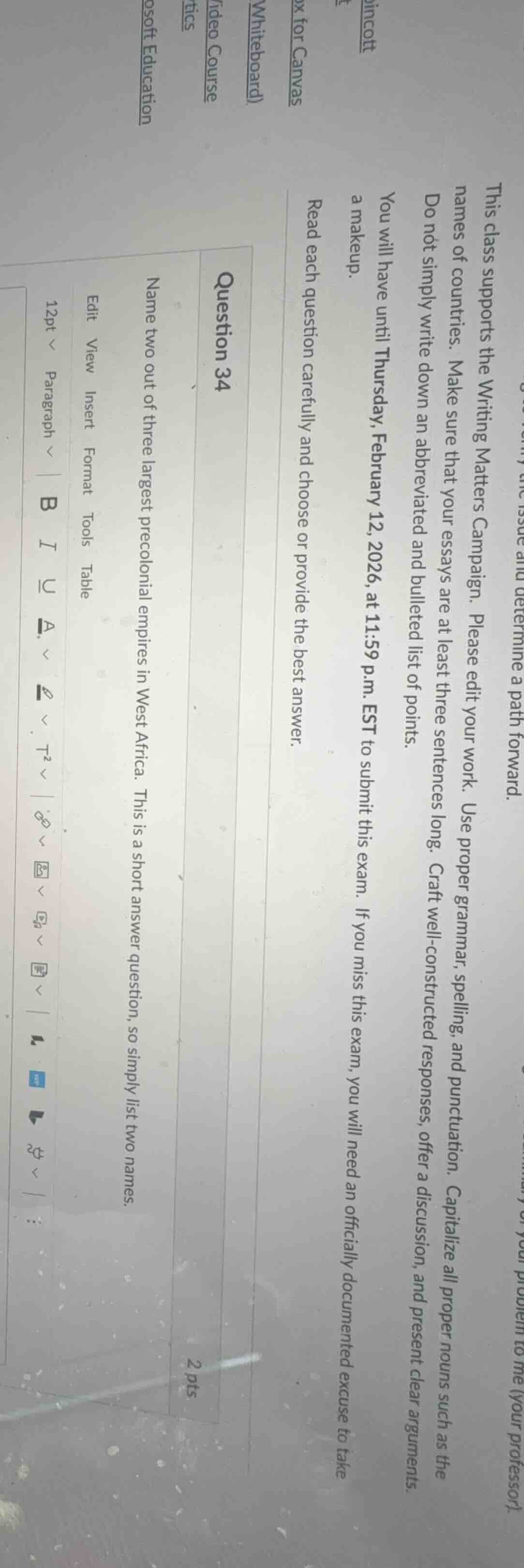 this class supports the writing matters campaign. please edit your work…