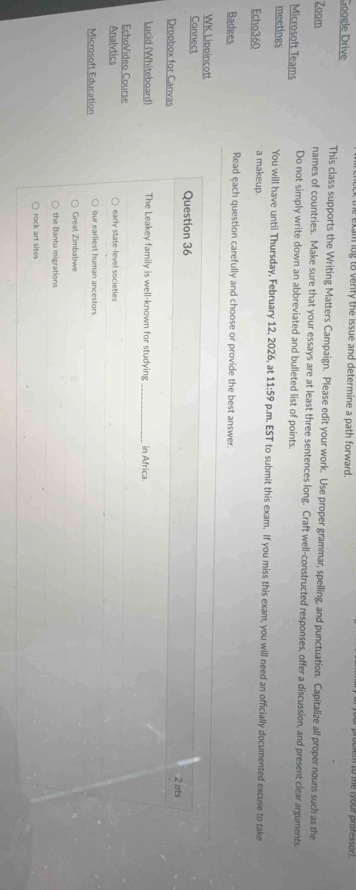 google drive zoom microsoft teams meetings echo360 badges wk lippincott…