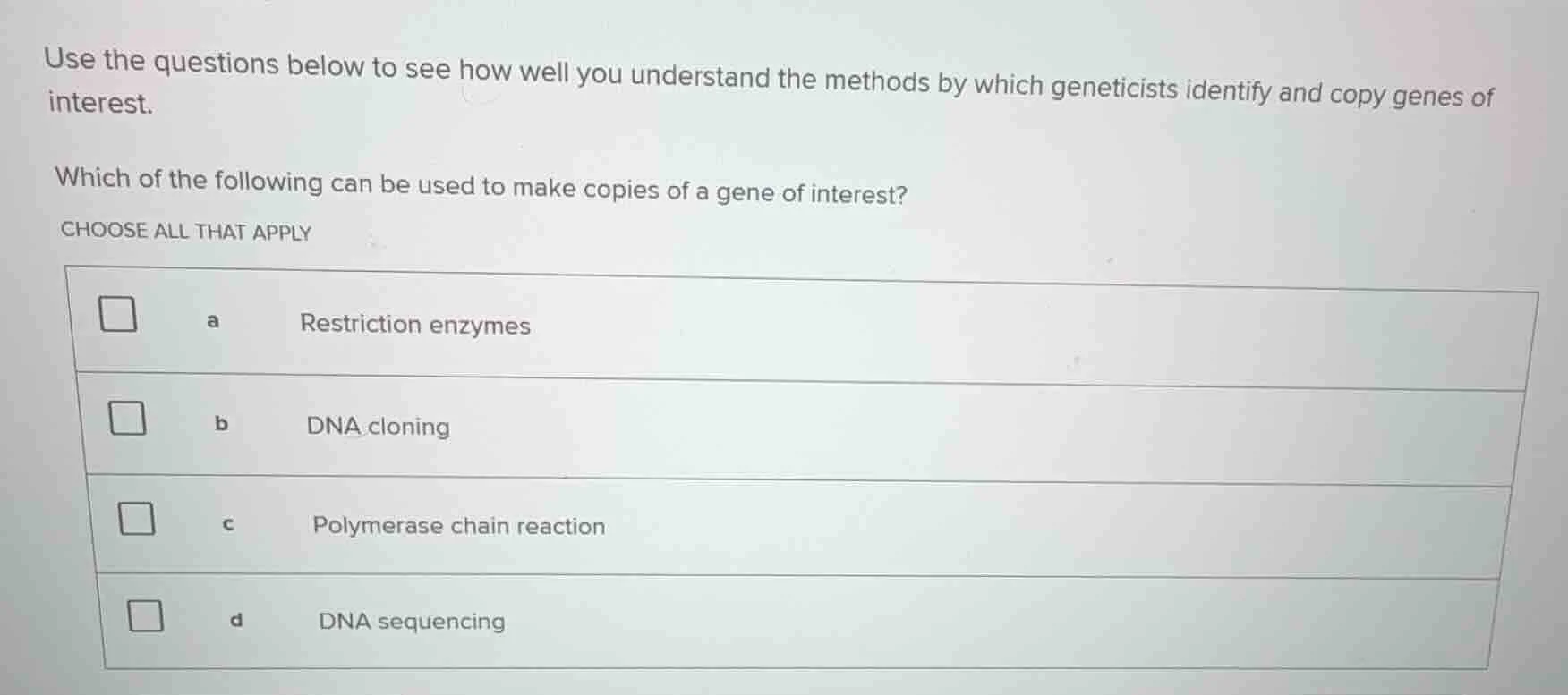 use the questions below to see how well you understand the methods by w…