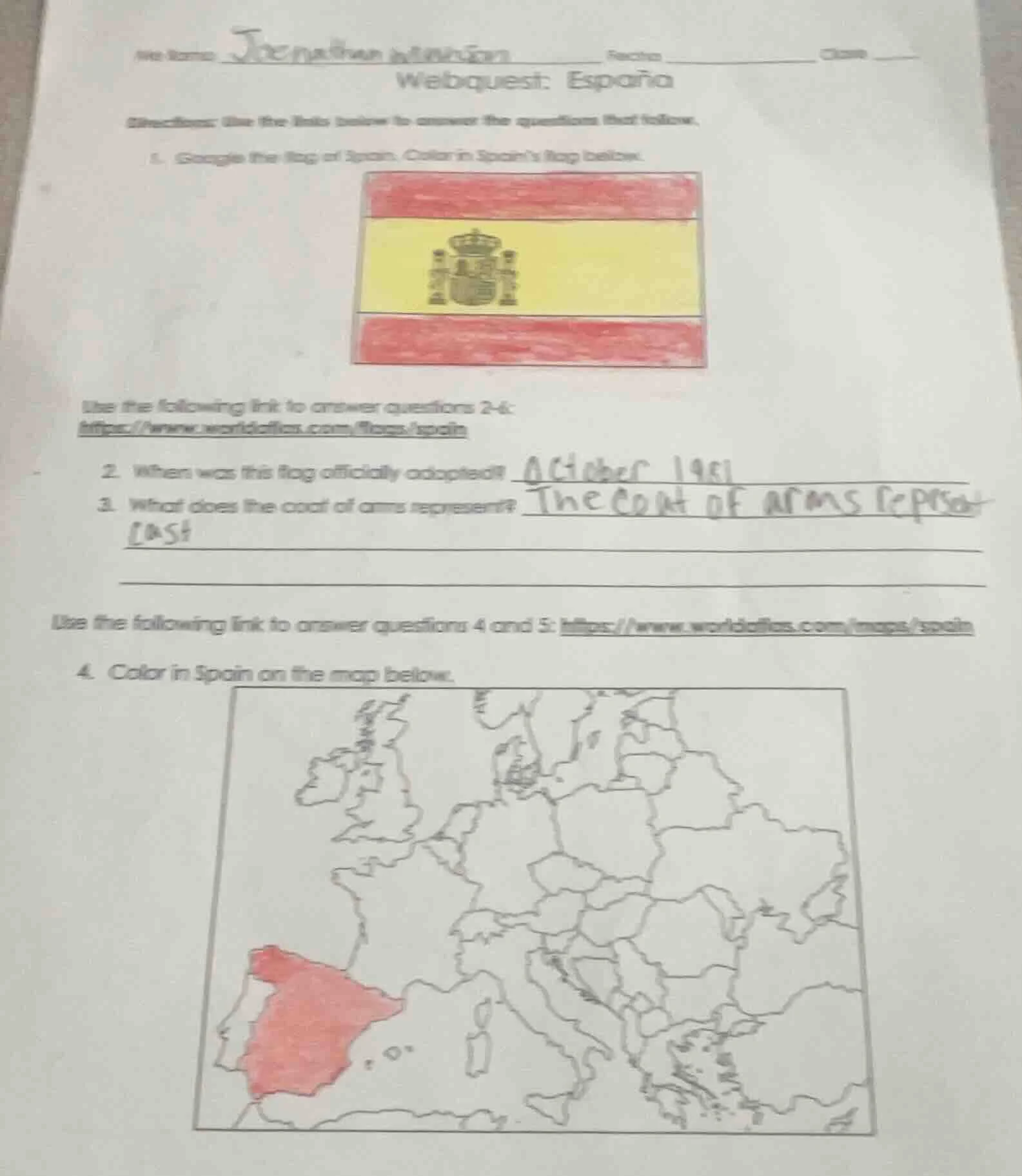 mi nombre: jonathan johnson fecha clase webquest: españa directions: us…