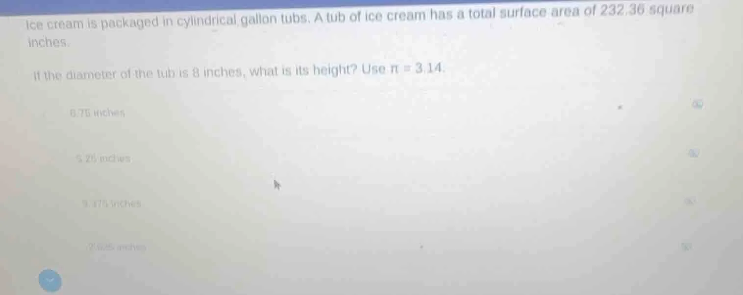 ice cream is packaged in cylindrical gallon tubs. a tub of ice cream ha…