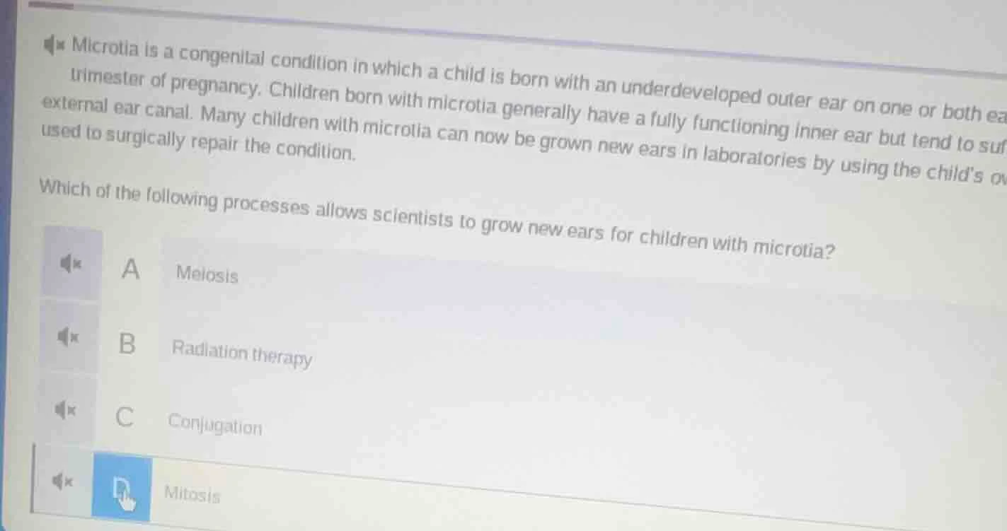 microtia is a congenital condition in which a child is born with an und…