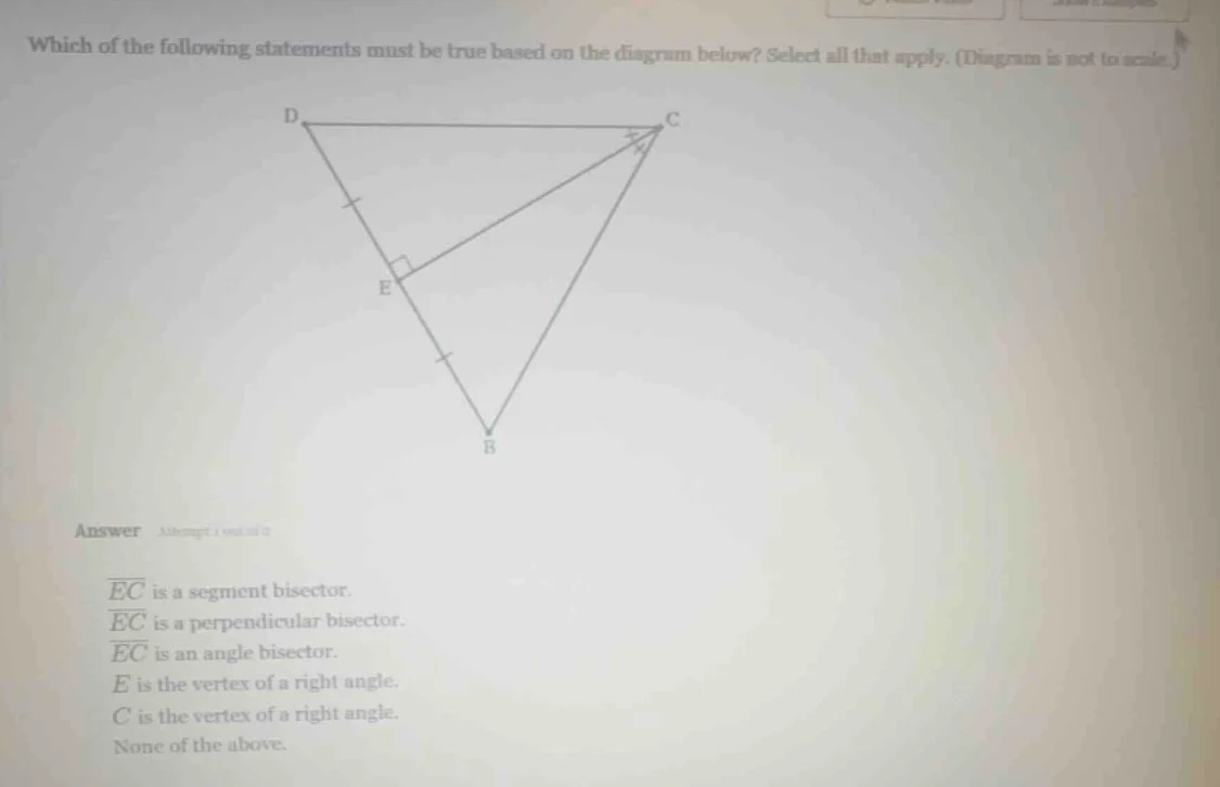 which of the following statements must be true based on the diagram bel…