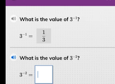 what is the value of $3^{-1}$? $3^{-1}=\\frac{1}{3}$ what is the value …
