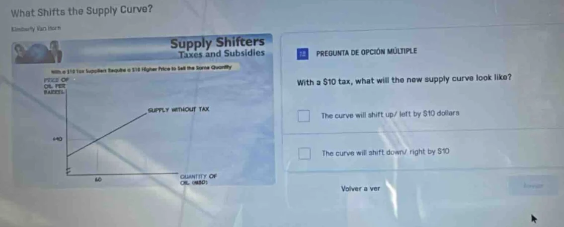 what shifts the supply curve? kimberly yao horn supply shifters taxes a…