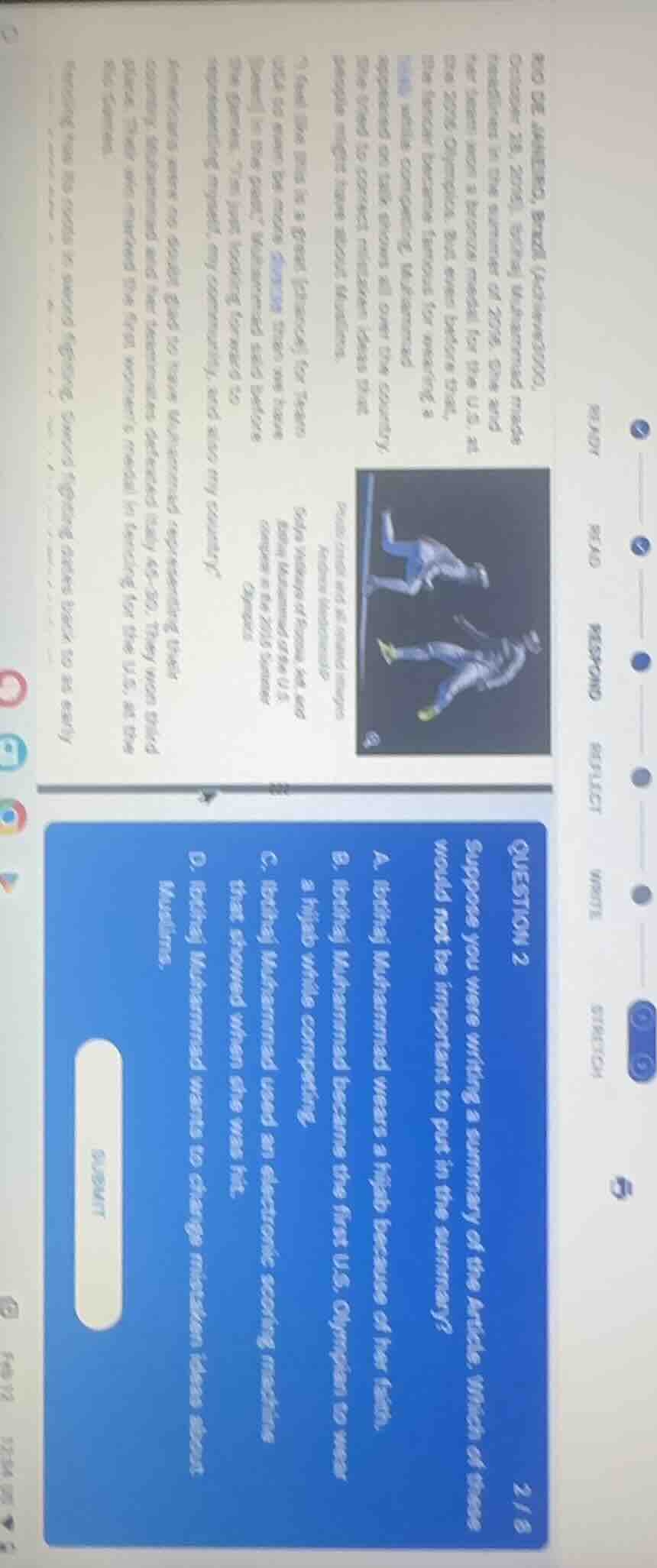 rio de janeiro, brazil (achieve3000, october 28, 2016). ibtihaj muhamma…