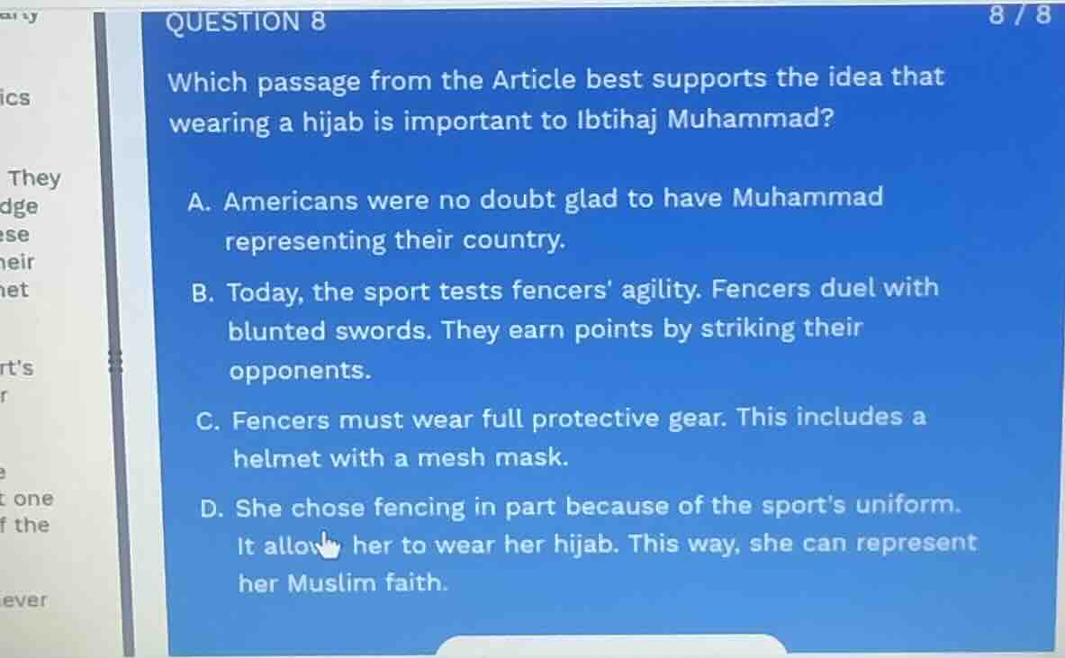 question 8 which passage from the article best supports the idea that w…