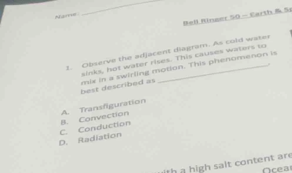 name:bell ringer 50 - earth & sp1. observe the adjacent diagram. as col…