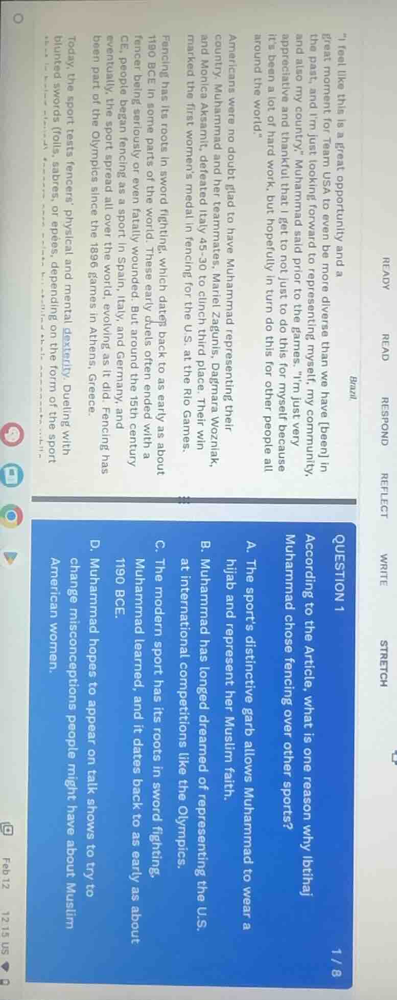 \i feel like this is a great opportunity and a great moment for team us…