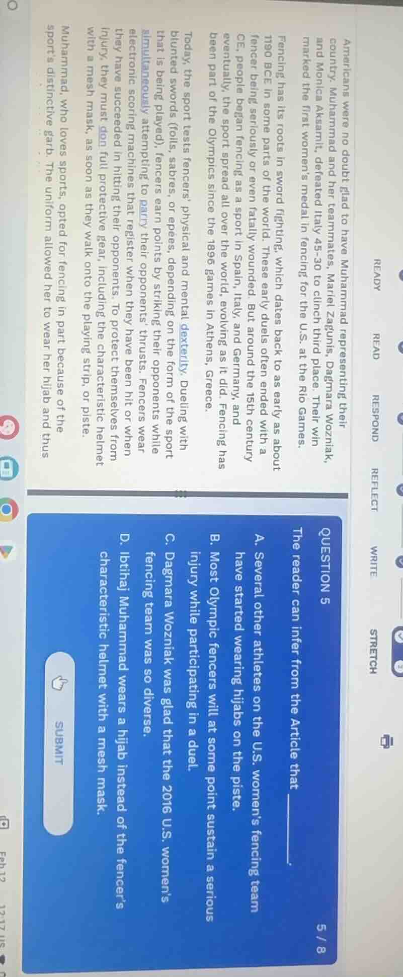 americans were no doubt glad to have muhammad representing their countr…