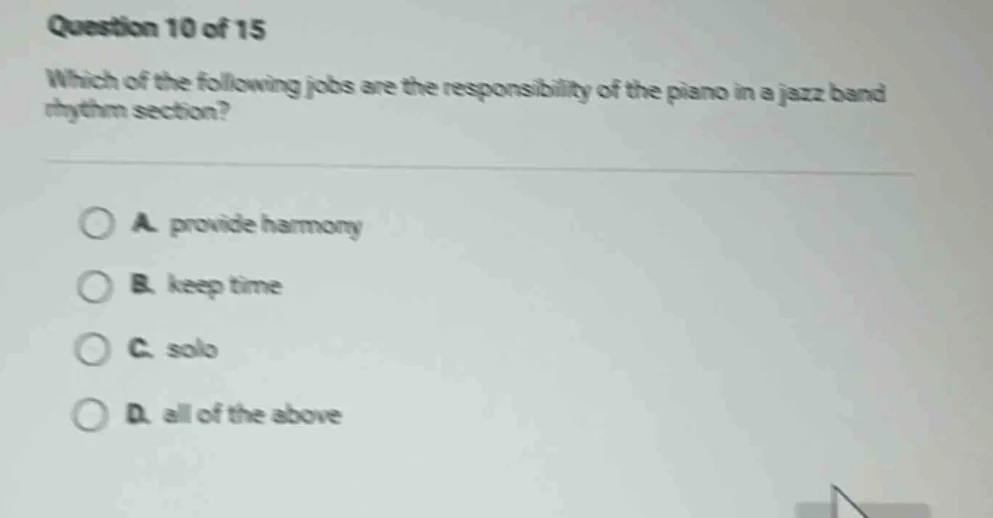 question 10 of 15 which of the following jobs are the responsibility of…