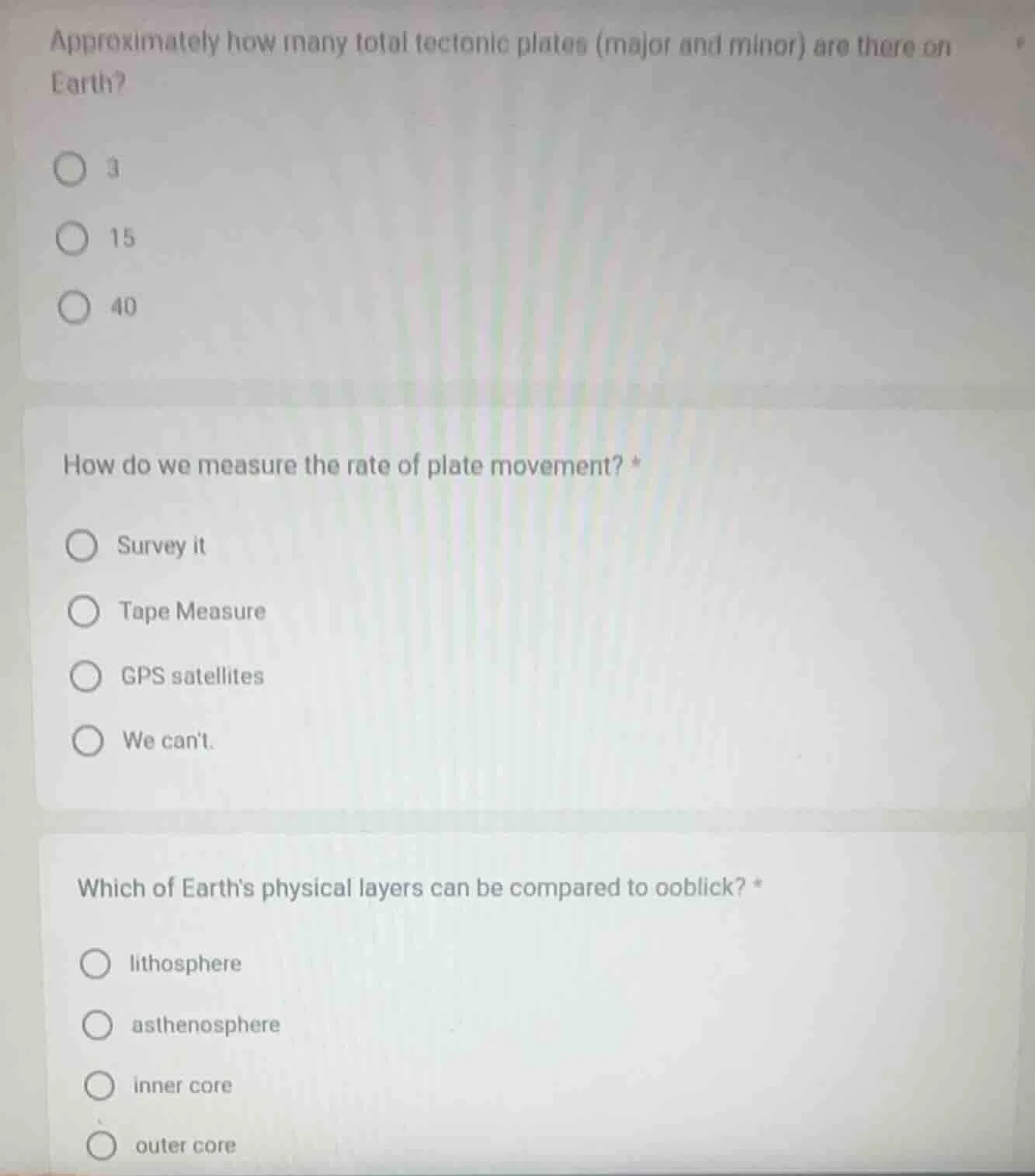approximately how many total tectonic plates (major and minor) are ther…