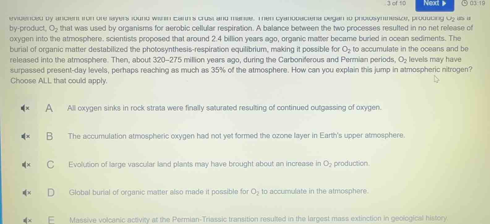 evidenced by ancient iron ore layers found within earths crust and mant…
