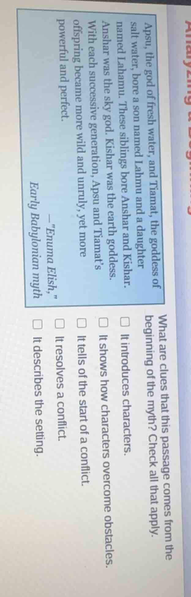 apsu, the god of fresh water, and tiamat, the goddess of salt water, bo…