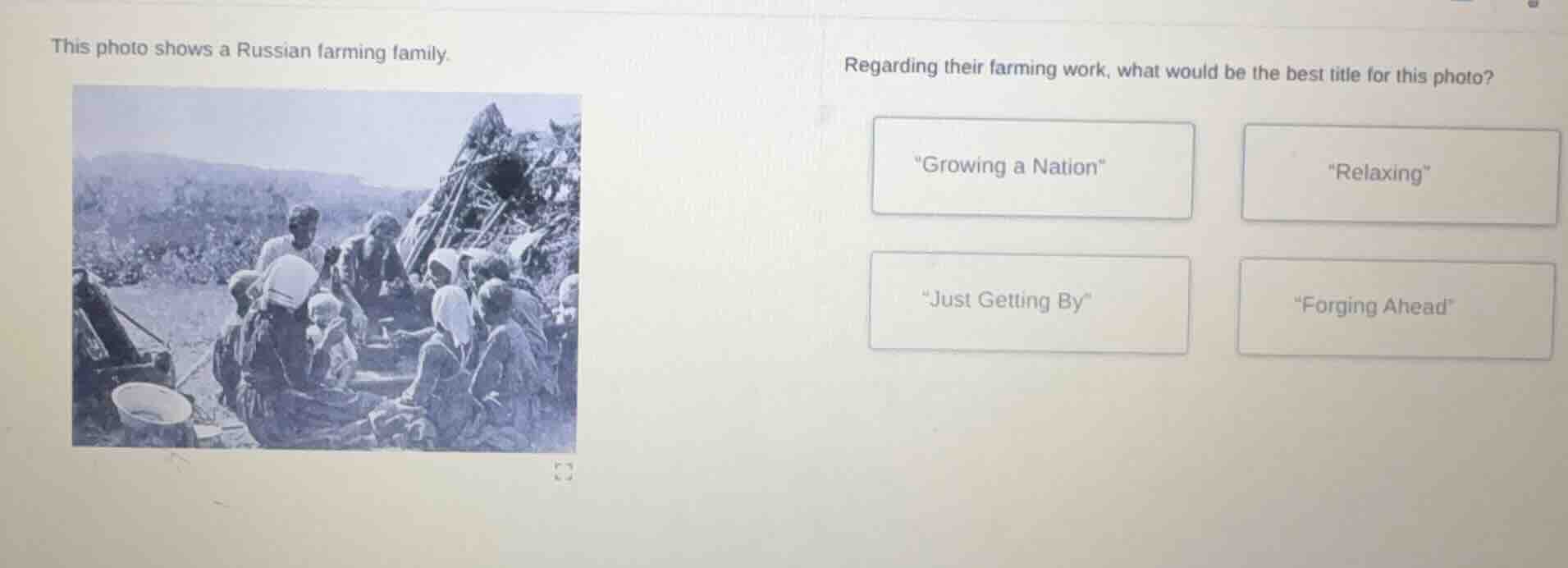 this photo shows a russian farming family. regarding their farming work…