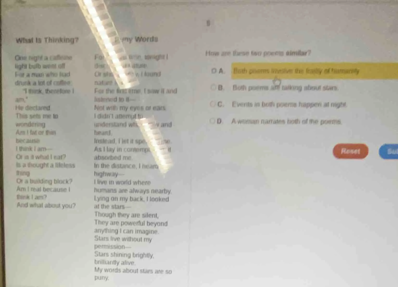 what is thinking?one night a caffeinelight bulb went offfor a man who h…