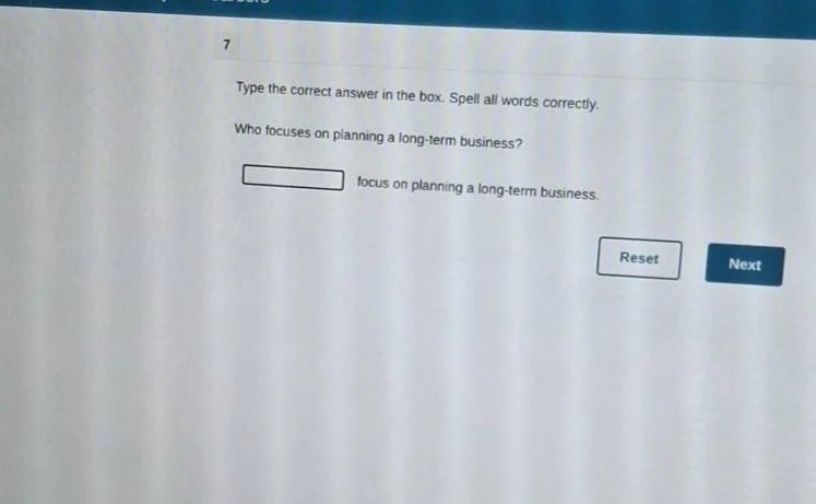 7 type the correct answer in the box. spell all words correctly. who fo…