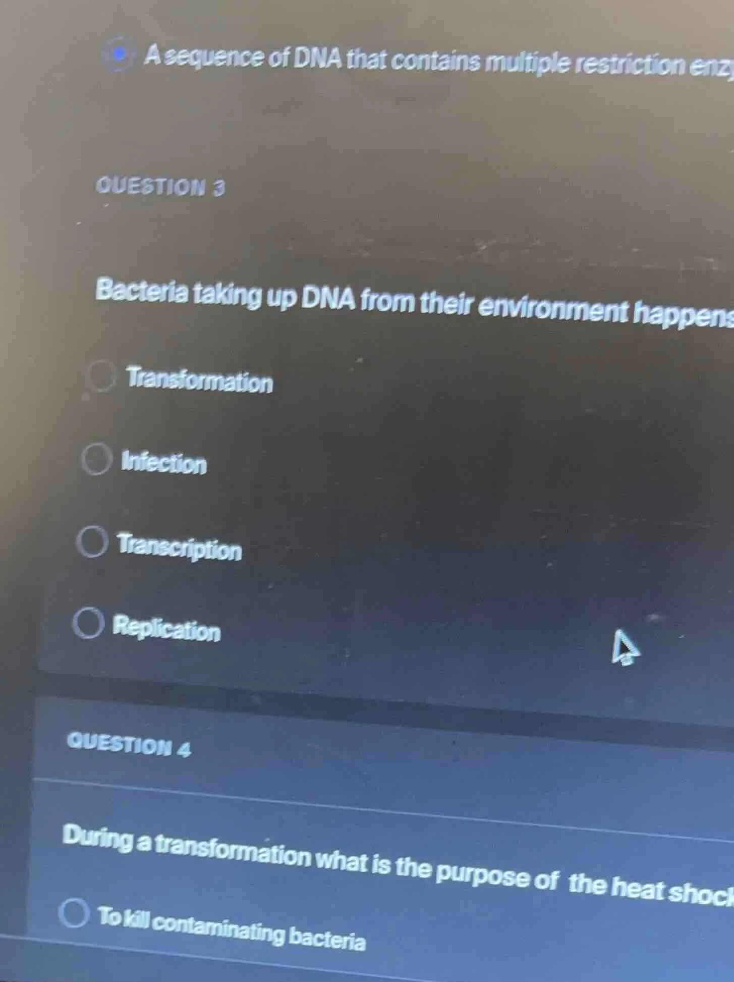 a sequence of dna that contains multiple restriction enzy question 3 ba…
