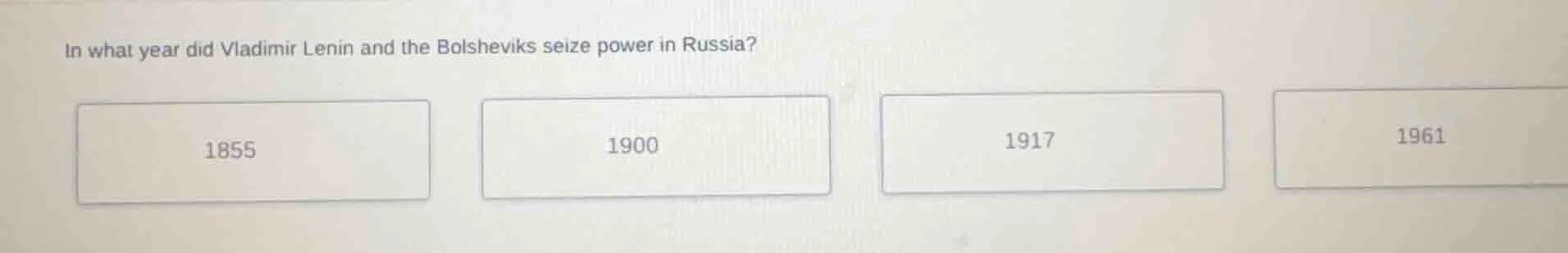 in what year did vladimir lenin and the bolsheviks seize power in russi…