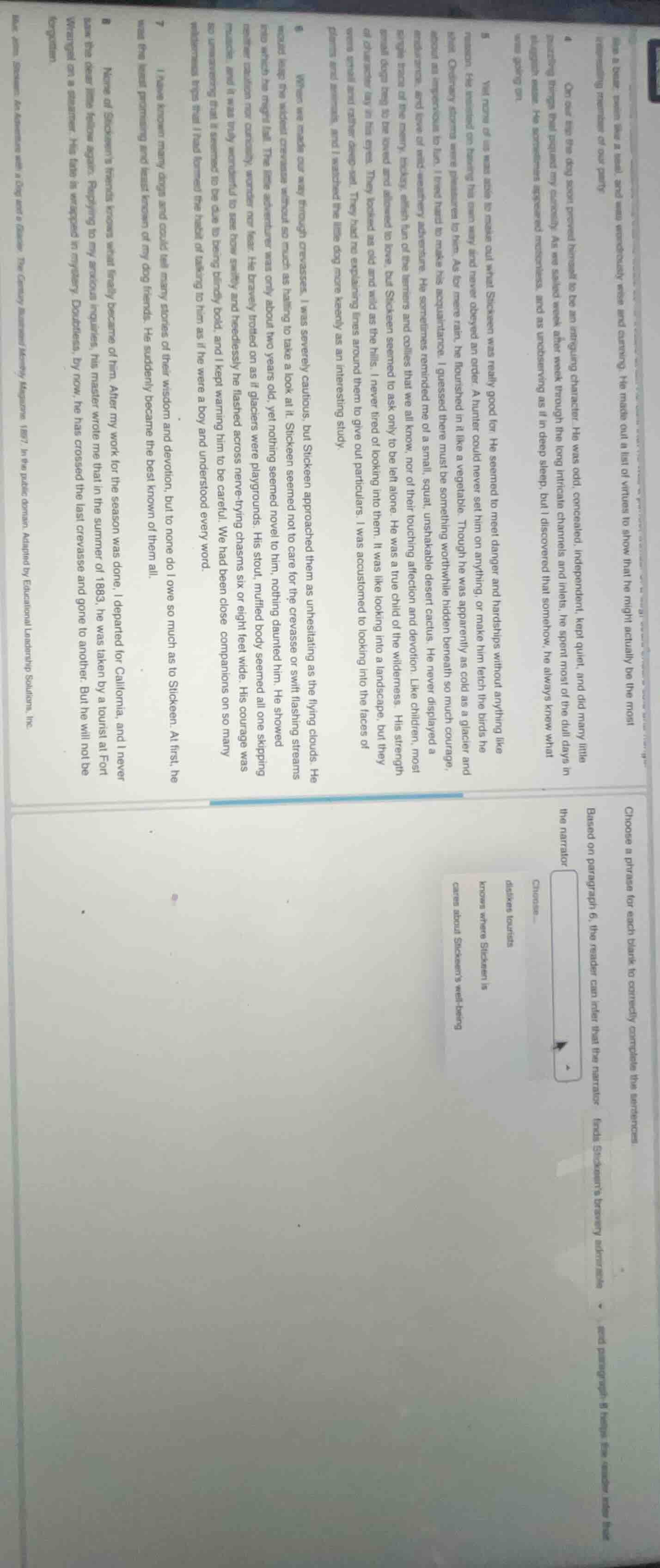 like a bear, been like a seal, and was wondrously wise and cunning. he …