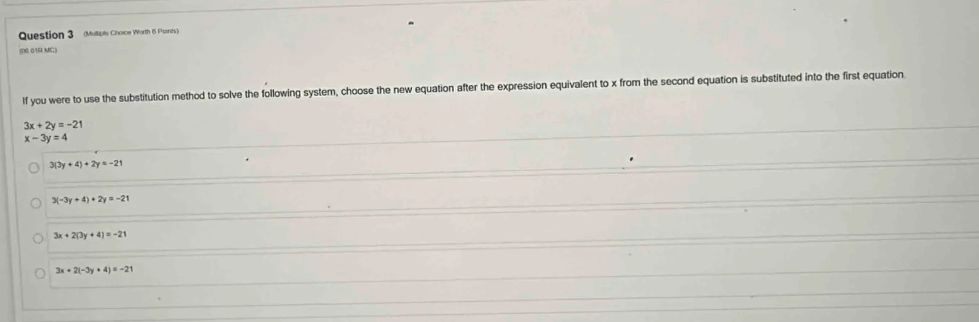 question 3 (multiple choice worth 6 points)(08.01r mc)if you were to us…