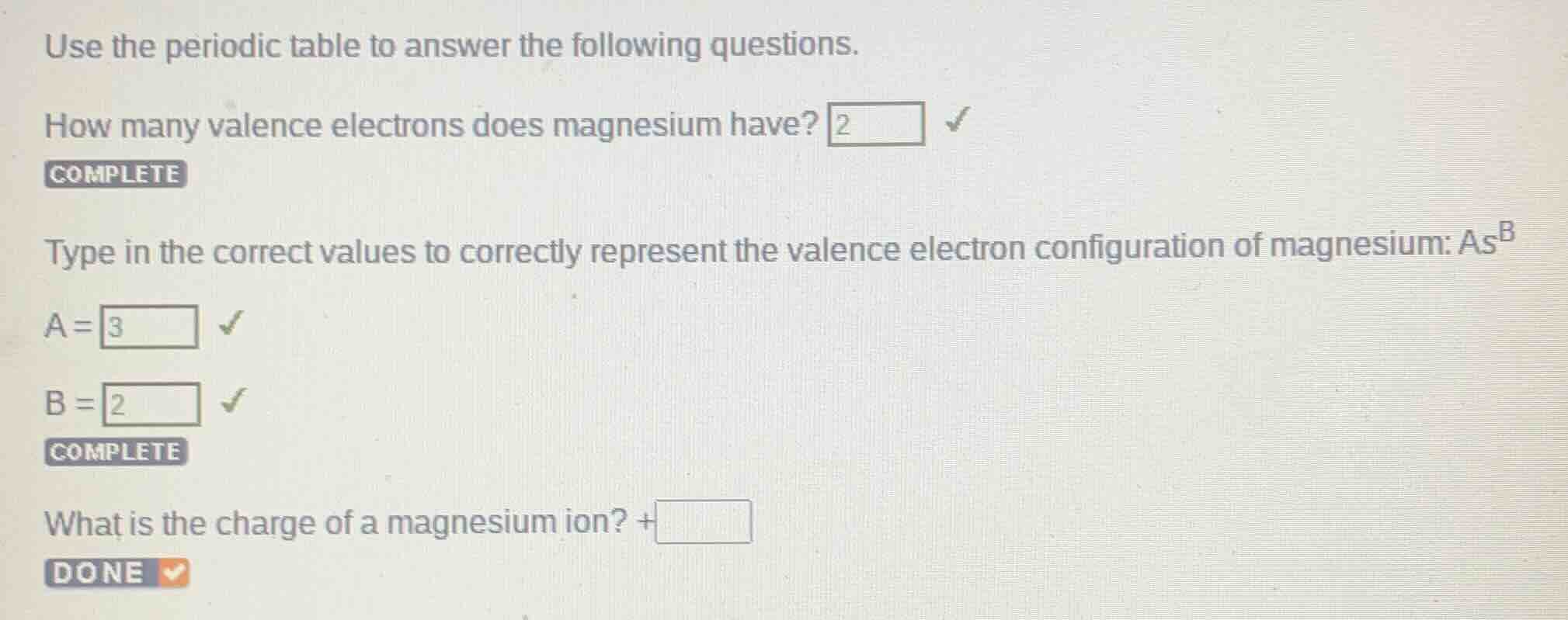 use the periodic table to answer the following questions. how many vale…